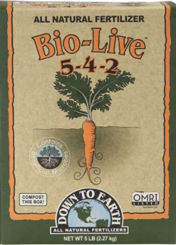 Bio-Live 5-4-2 Organic Fertilizer Blend, 5lb -Plant Seed Store BIOLIFEMEALSowExoticDTEFertilizerAllNaturalandOrganic 1