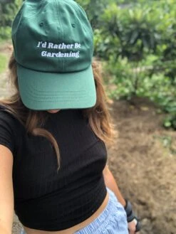I'd Rather Be Gardening Embroidered Dad Hat -Plant Seed Store IMG 9044