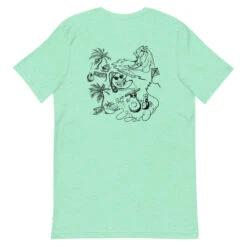 Sow Exotic Summer Beach Party T-Shirt -Plant Seed Store unisex premium t shirt heather mint back 60bb95935971d