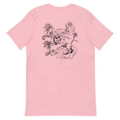 Sow Exotic Summer Beach Party T-Shirt -Plant Seed Store unisex premium t shirt pink back 60bb95934b9d1